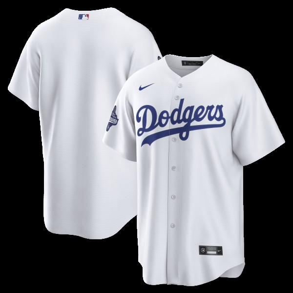 Los Angeles Dodgers Nike White 2025 World Series Champions Home Replica Jersey