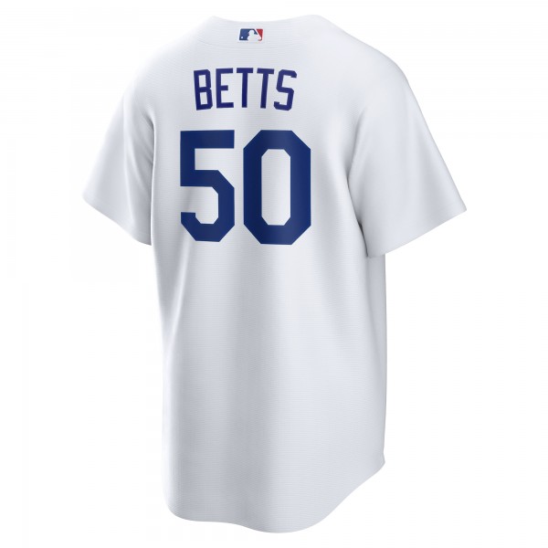 Джерси Los Angeles Dodgers Mookie Betts Nike White 2025 World Series Home Replica Player