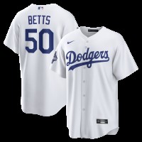 Los Angeles Dodgers Mookie Betts Nike White 2025 World Series Champions Home Replica Jersey