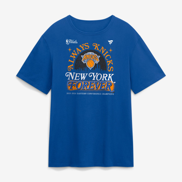 Футболка New York Knicks Fanatics Blue 2026 NBA Eastern Conference Champions Hometown