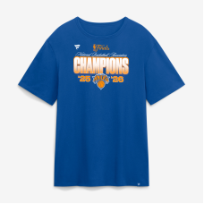 Футболка New York Knicks Fanatics Blue 2026 NBA Finals Champions Core