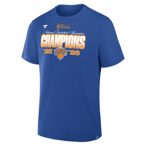 Футболка New York Knicks Fanatics Blue 2026 NBA Finals Champions Core