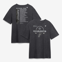 Футболка San Antonio Spurs Fanatics Heather Charcoal 2026 NBA Western Conference Champions Roster