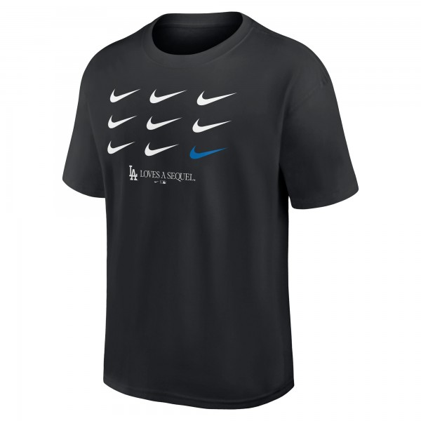 Los Angeles Dodgers Nike Black 2025 World Series Champions LA Loves A Sequel Heavyweight T-Shirt