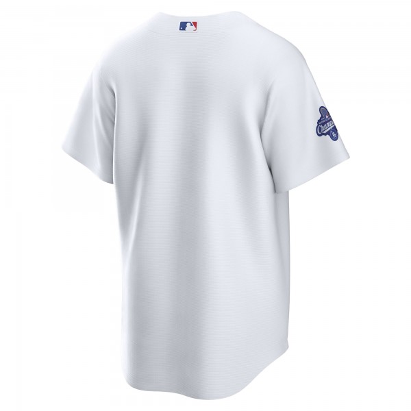 Los Angeles Dodgers Nike White Home 2025 World Series Champions Replica Jersey