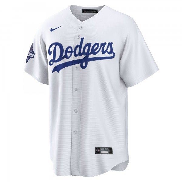 Los Angeles Dodgers Yoshinobu Yamamoto Nike White 2025 World Series Champions Home Replica Jersey