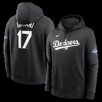 Los Angeles Dodgers Shohei Ohtani Nike Black 2025 World Series Champions Name & Number Hoodie