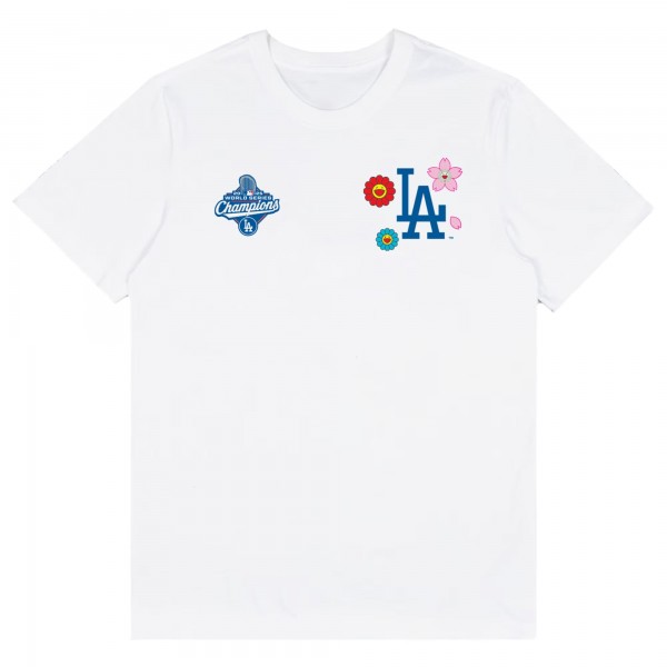 Unisex Murakami x Los Angeles Dodgers Fanatics White 2025 World Series Champions Legacy T-Shirt