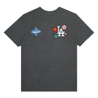 Unisex Murakami x Los Angeles Dodgers Fanatics Heather Charcoal 2025 World Series Champions Legacy T-Shirt