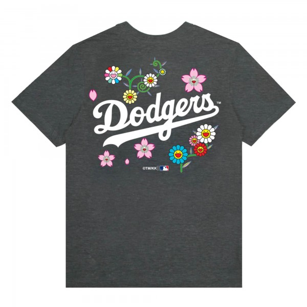Unisex Murakami x Los Angeles Dodgers Fanatics Heather Charcoal 2025 World Series Champions Legacy T-Shirt