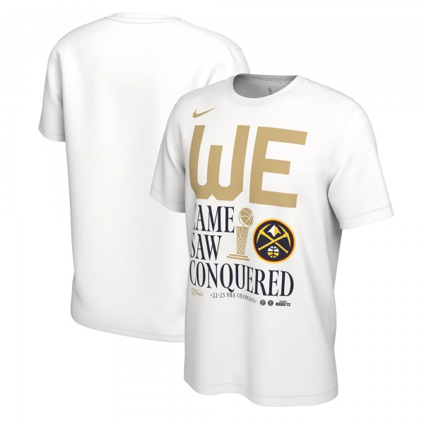 Чемпионская футболка Denver Nuggets Nike 2023 NBA Finals Champions Celebration Parade - White