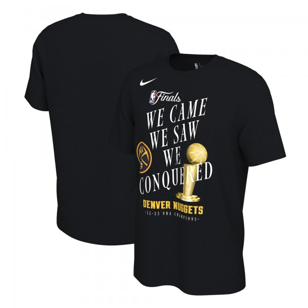 Чемпионская футболка Denver Nuggets Nike 2023 NBA Finals Champions Celebration Trophy - Black
