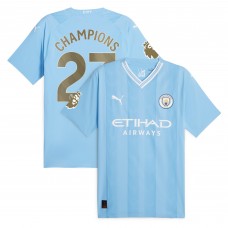 Игровая форма  Manchester City Puma 2023/24 English Premier League Champions Authentic - Sky Blue