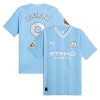 Игровая форма  Erling Haaland Manchester City Puma 2023/24 Authentic Player - Sky Blue