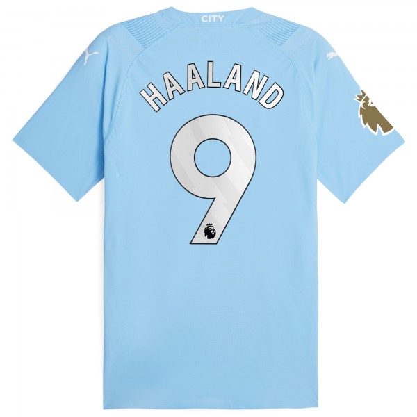 Игровая форма  Erling Haaland Manchester City Puma 2023/24 Authentic Player - Sky Blue