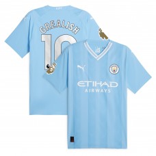 Игровая форма  Jack Grealish Manchester City Puma 2023/24 Authentic Player - Sky Blue