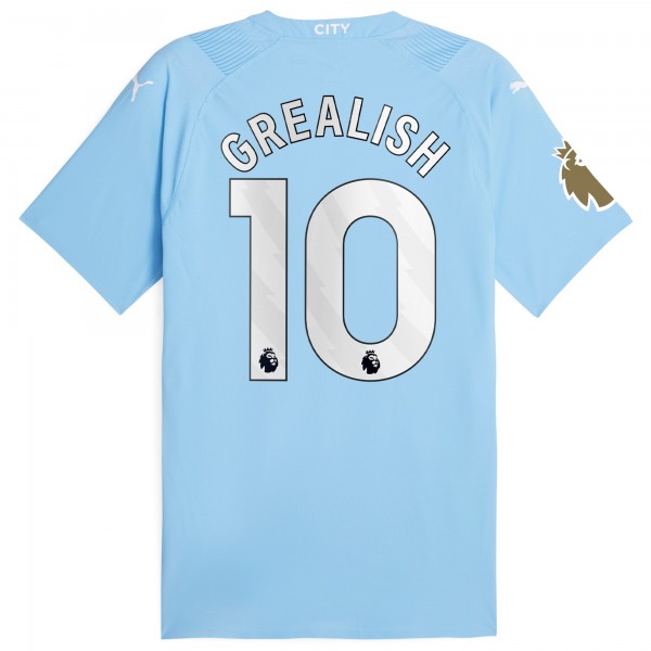 Игровая форма  Jack Grealish Manchester City Puma 2023/24 Authentic Player - Sky Blue