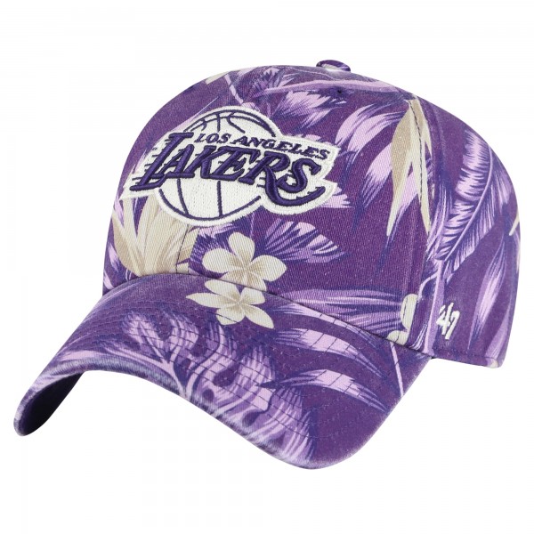 Бейсболка Los Angeles Lakers 47 Purple Tropicalia Floral Clean Up