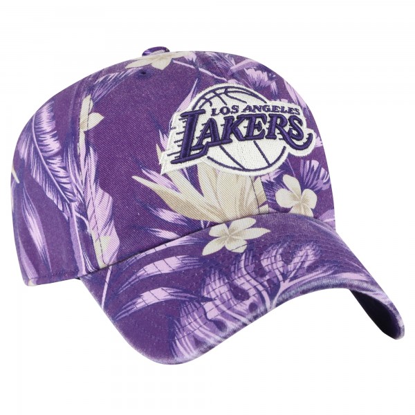 Бейсболка Los Angeles Lakers 47 Purple Tropicalia Floral Clean Up