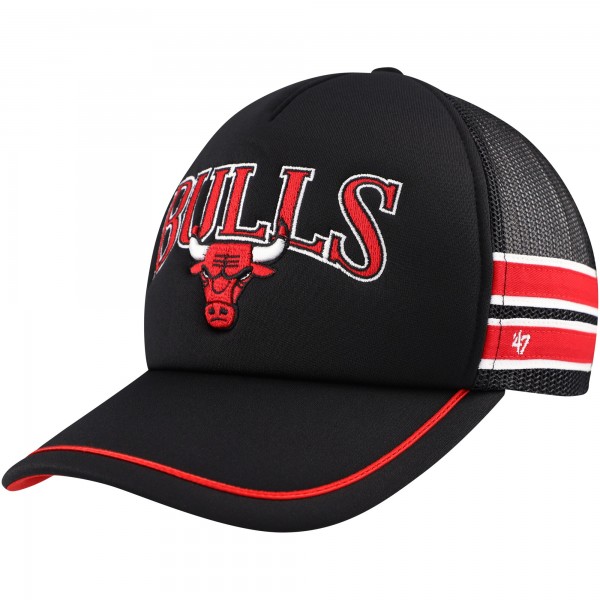 Бейсболка Chicago Bulls 47 Black Sidebrand Stripes