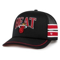 Бейсболка Miami Heat 47 Black Sidebrand Stripes