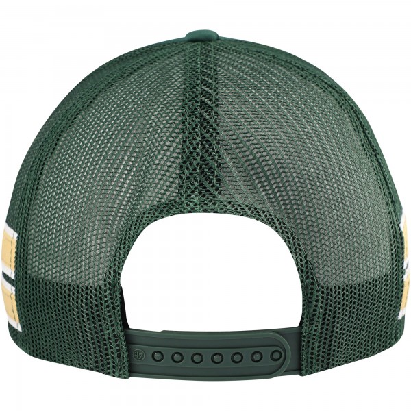 Бейсболка Milwaukee Bucks 47 Sidebrand Stripes Trucker - Hunter Green