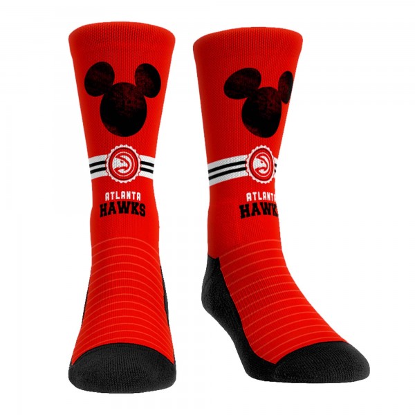 Три пары носков Mickey Mouse Atlanta Hawks Rock Em Unisex Disney Crew - Red