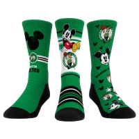 Три пары носков Mickey Mouse Boston Celtics Rock Em Unisex Disney Crew - Kelly Green
