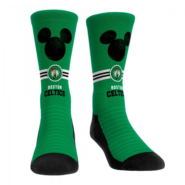 Три пары носков Mickey Mouse Boston Celtics Rock Em Unisex Disney Crew - Kelly Green