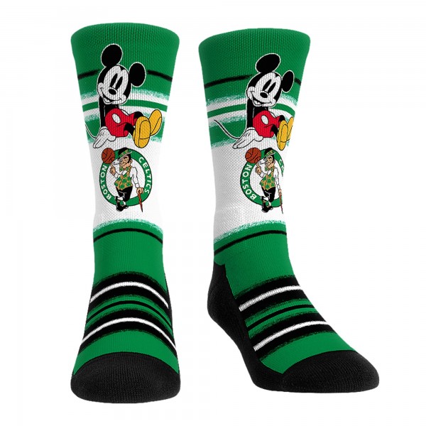 Три пары носков Mickey Mouse Boston Celtics Rock Em Unisex Disney Crew - Kelly Green