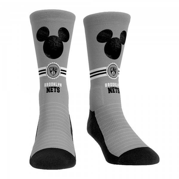 Три пары носков Mickey Mouse Brooklyn Nets Rock Em Unisex Disney Crew - Gray
