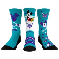 Три пары носков Mickey Mouse Charlotte Hornets Rock Em Unisex Disney Crew - Teal