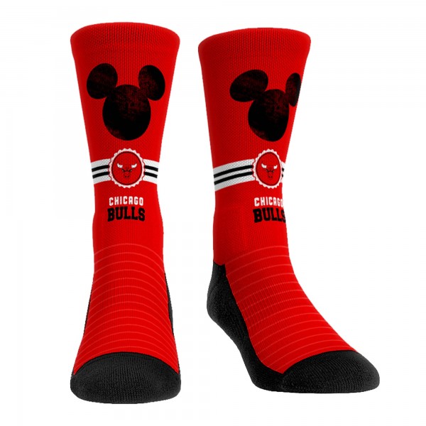 Три пары носков Mickey Mouse Chicago Bulls Rock Em Unisex Disney Crew - Red