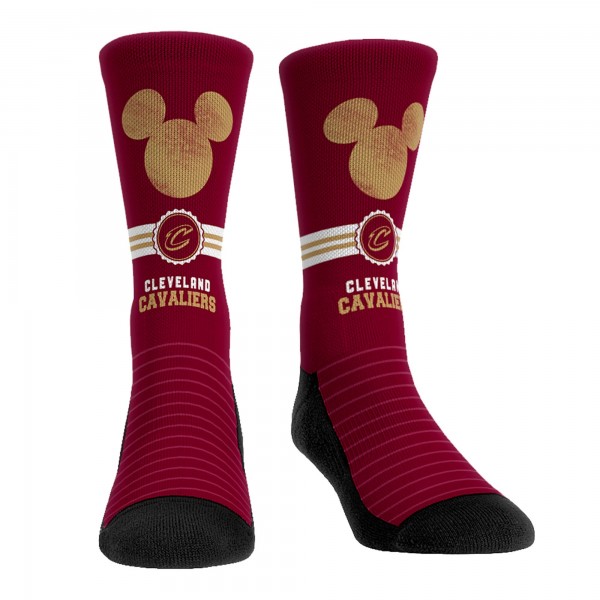 Три пары носков Mickey Mouse Cleveland Cavaliers Rock Em Unisex Disney Crew - Wine