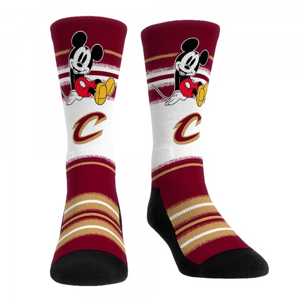 Три пары носков Mickey Mouse Cleveland Cavaliers Rock Em Unisex Disney Crew - Wine