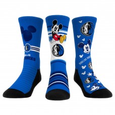 Три пары носков Mickey Mouse Dallas Mavericks Rock Em Unisex Disney Crew - Blue