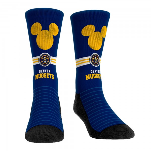 Три пары носков Mickey Mouse Denver Nuggets Rock Em Unisex Disney Crew - Navy