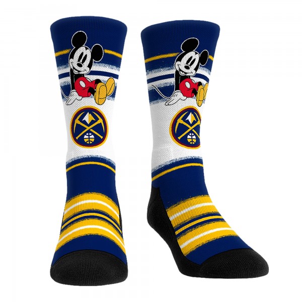 Три пары носков Mickey Mouse Denver Nuggets Rock Em Unisex Disney Crew - Navy