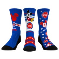 Три пары носков Mickey Mouse Detroit Pistons Rock Em Unisex Disney Crew - Blue
