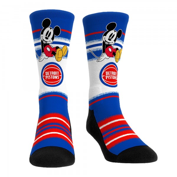 Три пары носков Mickey Mouse Detroit Pistons Rock Em Unisex Disney Crew - Blue