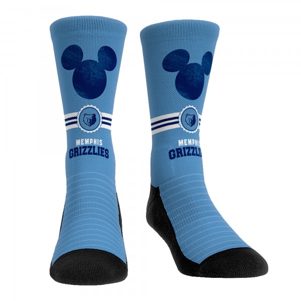 Три пары носков Mickey Mouse Memphis Grizzlies Rock Em Unisex Disney Crew - Light Blue