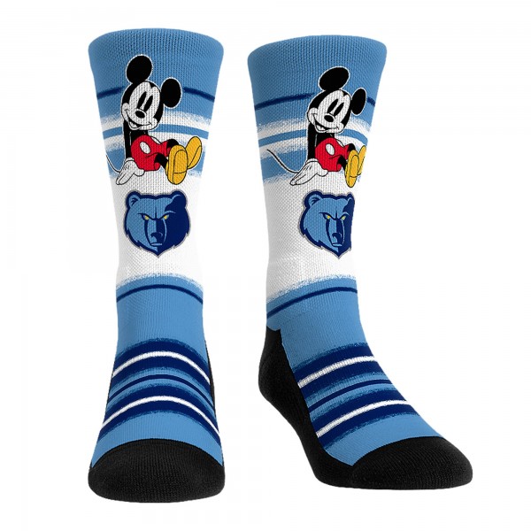 Три пары носков Mickey Mouse Memphis Grizzlies Rock Em Unisex Disney Crew - Light Blue
