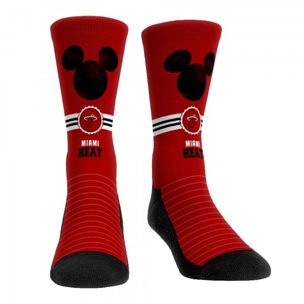Три пары носков Mickey Mouse Miami Heat Rock Em Unisex Disney Crew - Red