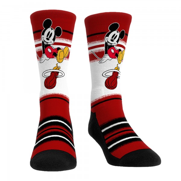 Три пары носков Mickey Mouse Miami Heat Rock Em Unisex Disney Crew - Red