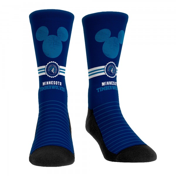 Три пары носков Mickey Mouse Minnesota Timberwolves Rock Em Unisex Disney Crew - Navy