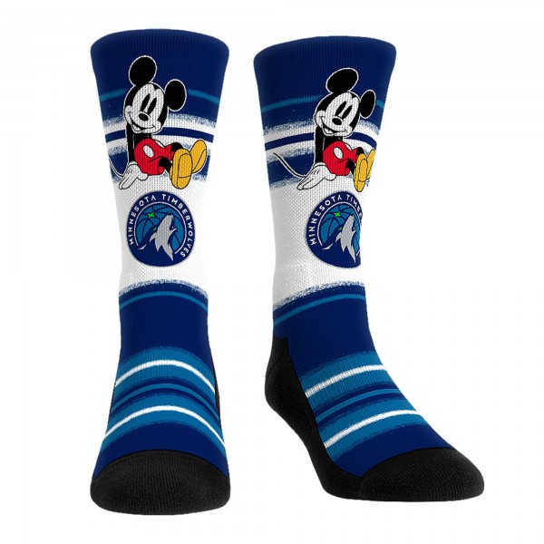 Три пары носков Mickey Mouse Minnesota Timberwolves Rock Em Unisex Disney Crew - Navy