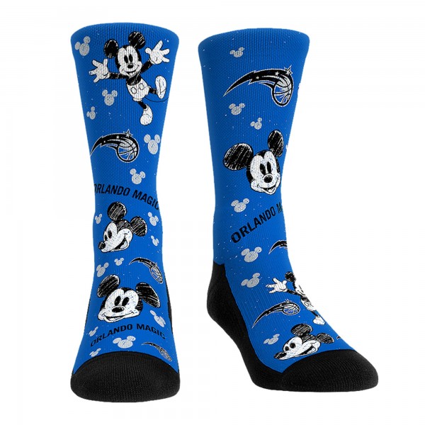 Три пары носков Mickey Mouse Orlando Magic Rock Em Unisex Disney Crew - Blue