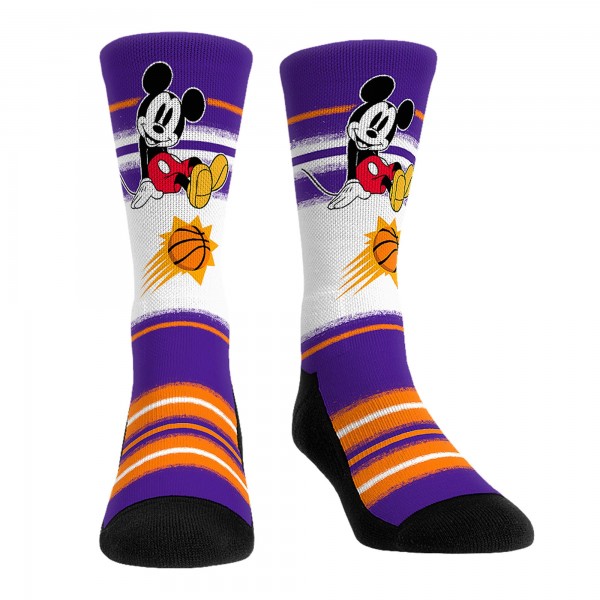 Три пары носков Mickey Mouse Phoenix Suns Rock Em Unisex Disney Crew - Purple