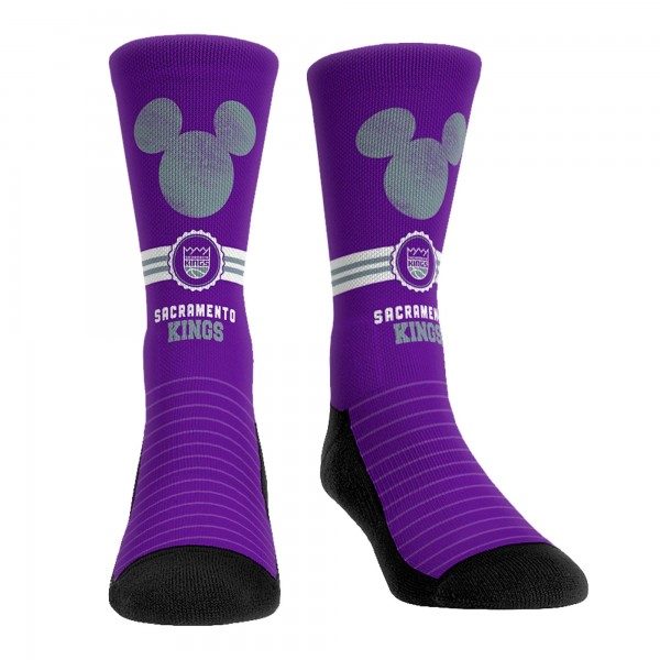 Три пары носков Mickey Mouse Sacramento Kings Rock Em Unisex Disney Crew - Purple