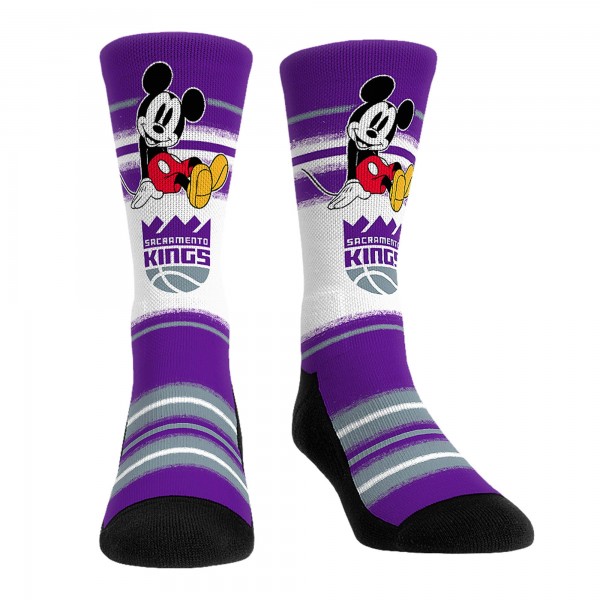 Три пары носков Mickey Mouse Sacramento Kings Rock Em Unisex Disney Crew - Purple